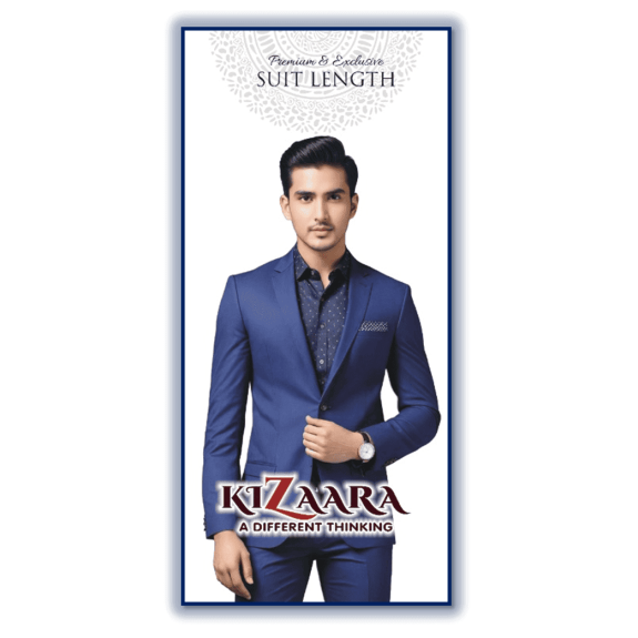 KIZAARA SUPER BLUE SUIT LENGTH